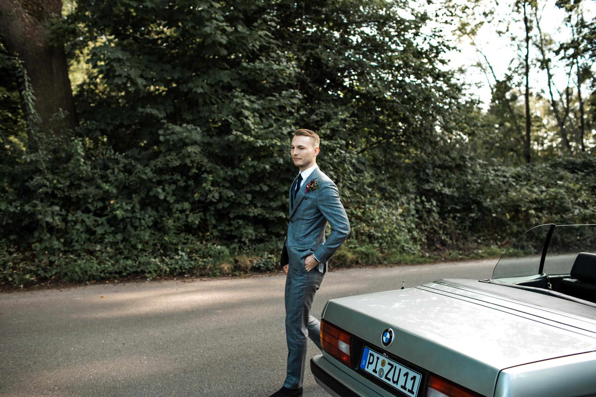 Bräutigam Fotoshooting