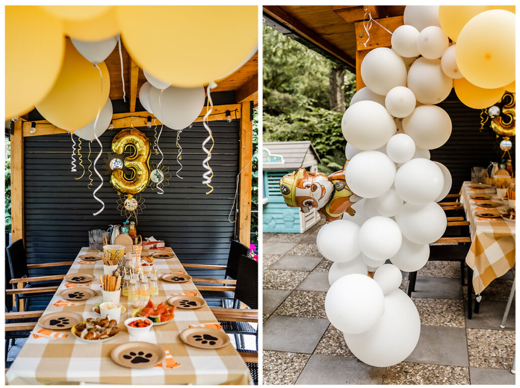 Kindergeburtstag Ballongirlande Rubble