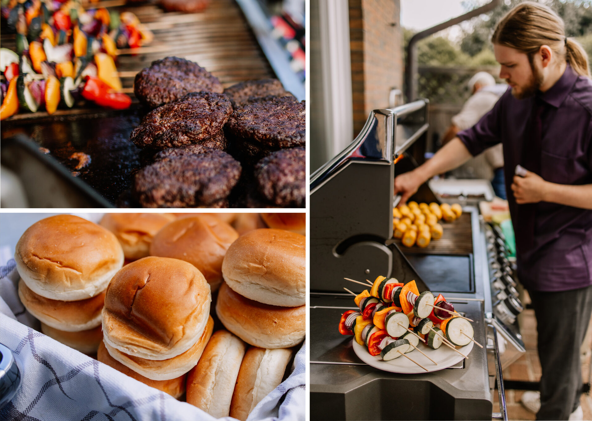 Intime BBQ Hochzeit im Garten mit Familie und Freunden